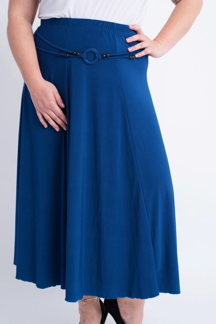 Plus Size Skirt Cobalt Blue - Montana Dress Co
