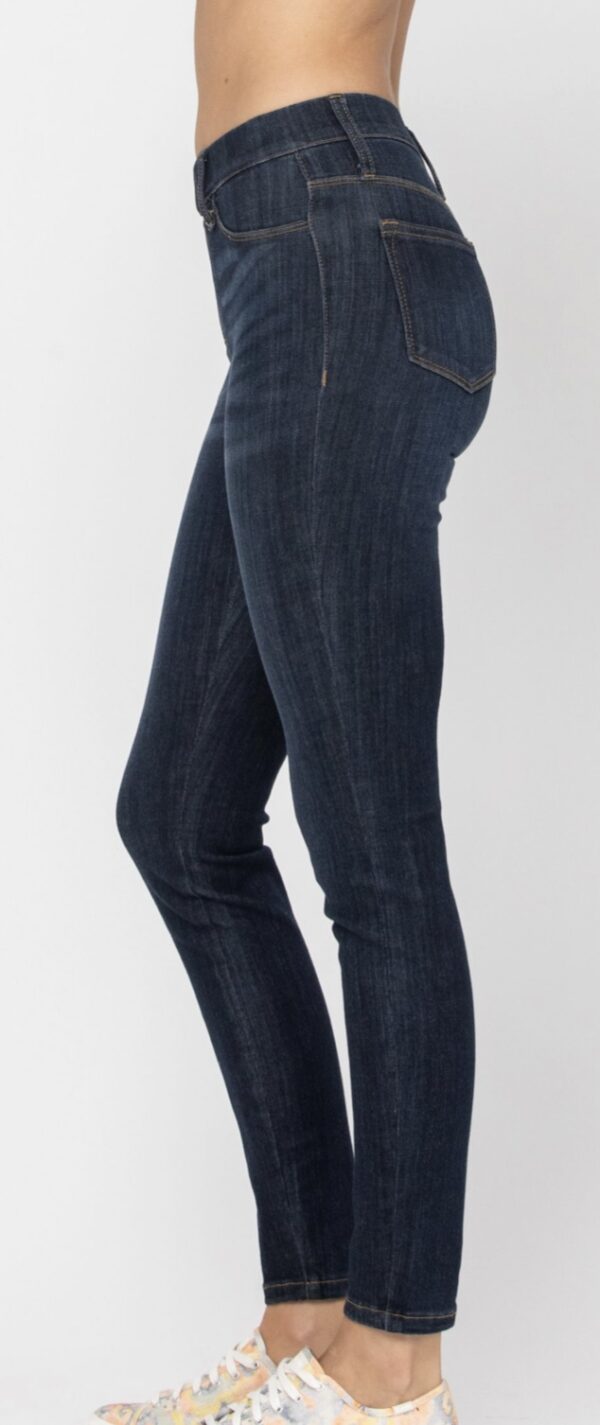 Judy Blue Mid-Rise Destroy Pull-On Skinny Jeggings (24) Blue at   Women's Jeans store