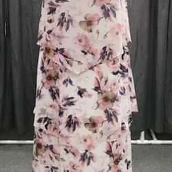 Plus Size Sleeveless Tiered Floral Dress