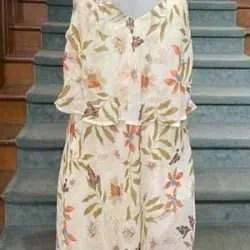 Alternative view of Natural Floral Midi Dress