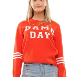 Game Day Orange Sweater