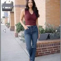 Alternative view of Judy Blue Button Fly Destroyed Hem Straight 88912
