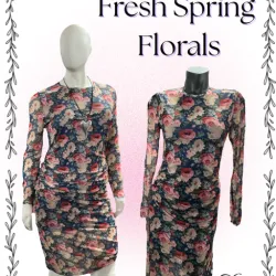 Floral Mesh Dress