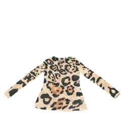 Leopard Sheer Mesh Top