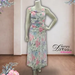 Floral Body Form Fitting Dress